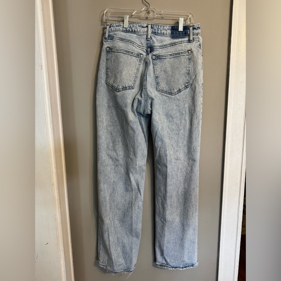 Abercrombie & Fitch Hugh Rise 90s Relaxed Jean Light Blue Straight Jeans - Picture 7 of 7